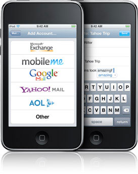 E-mail в Apple iPod Touch / iPhone E-mail в Apple iPod Touch / iPhone